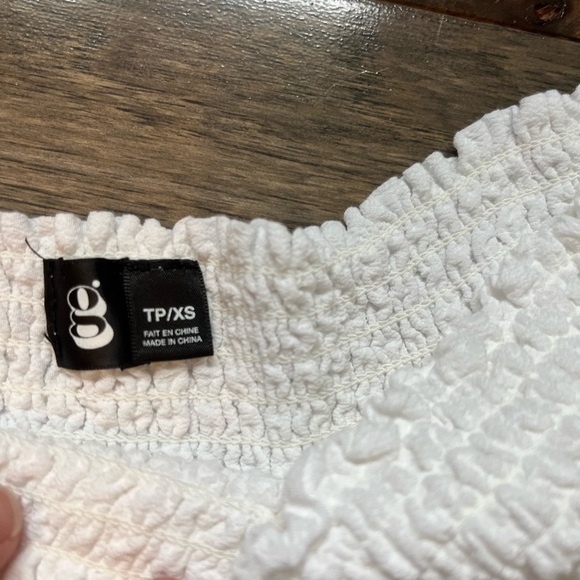 White Ruffle Mini Skirt - Picture 3 of 3